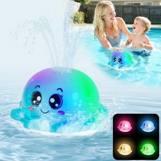 Cute Duck Baby Bath Toy With Spinning Water Wheel - Light Up & Sound For Toddlers 1-3 Years