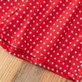thumbnail image 6 of Staki Girls 2 Piece Outfits Girls Skirt Sets Ruffle Short Sleeve Shirt Tiered Shirred Skirts Clothing Sets 2 Piece Summer Outfits for Kids 2T 3T 4T Red,6 Years, 6 of 8