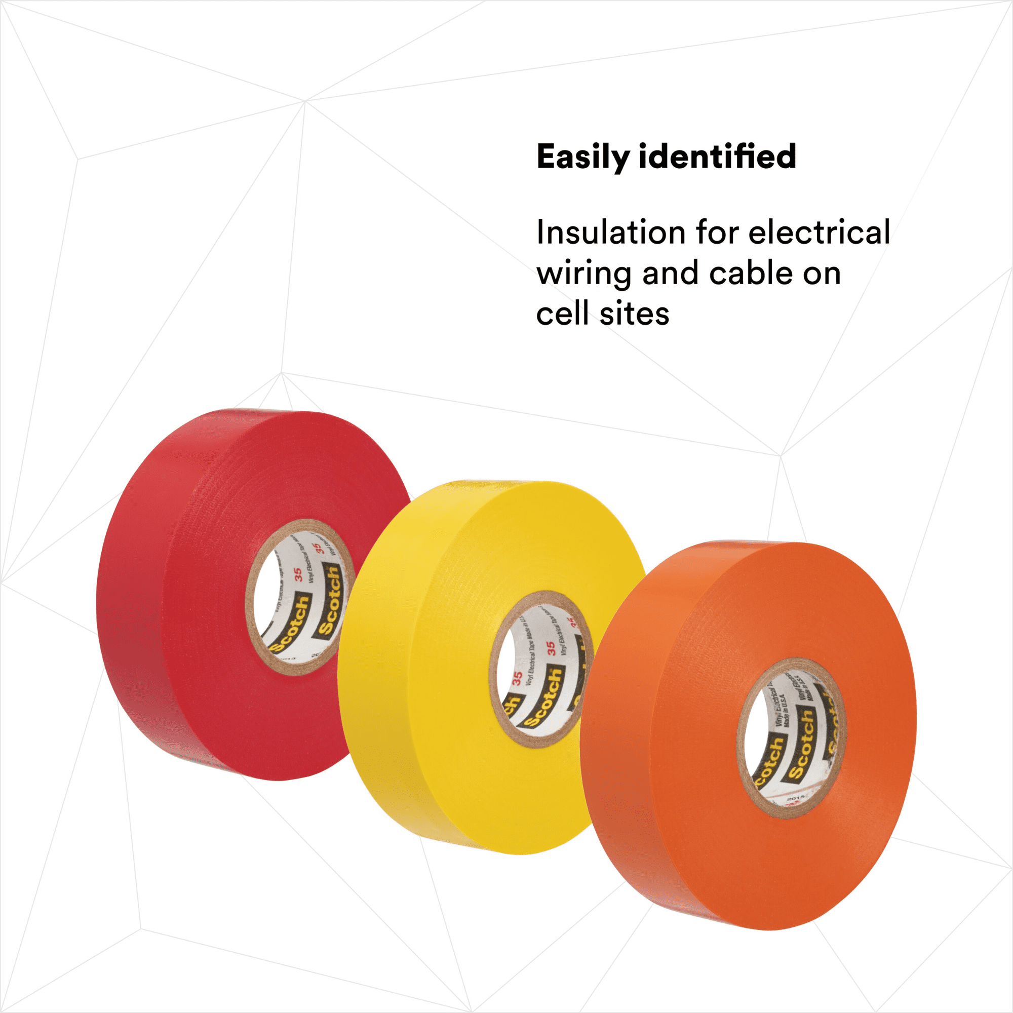 3M Scotch 35 Electrical Tape Rainbow Packs: 1/2 in. x 20 ft. 9-pack