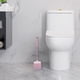 thumbnail image 5 of Juego de escobilla de inodoro compacta con soporte para la limpieza del baño. Diseño compacto para fácil almacenamiento y organización. Ideal para baños y apartamentos pequeños. Aestivo |, 5 of 6
