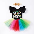 thumbnail image 2 of Newborn Infant My First Easter Baby Girl Outfit Bunny Romper Tutu Skirt Set, 2 of 6
