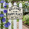 thumbnail image 4 of Hometravel Funny Welcome Signs Decorative Wall Plaques, 3 Styles Rustic Hanging Signs, Farmhouse Decor for Home, Garden, Front Door, Yard, 4 of 6