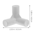 thumbnail image 2 of Minkissy 36Pcs Frame Connectors for Canopy Outdoor Replacement Parts White Plastic Tent Joint Connectors, 2 of 8