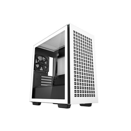UPC: 6933412715078 | DeepCool CH370 Micro ATX Gaming Computer Case  120mm Rear Fan  Ventilated Airflow Design  Built-In Headphone Stand  White