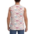 thumbnail image 4 of Lsque Poodle In Ballet Skirts Dancing Print Men's Cotton Blend Sleeveless Muscle Shirts (S-3XL)- Moisture Wicking, Odor Protection, UPF 30+,Large, 4 of 8