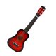 thumbnail image 4 of Guitarra de madera de 23 pulgadas, instrumento musical interesante, juguete educativo para niños (rojo), 4 of 7