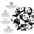 thumbnail image 3 of Naloa Seamless Pattern Cute Panda Leather Coasters for Drinks, Durable Drink Coasters 4 Set for Tabletop Protection, Luxurious Home Décor and Housewarming Gift ( {designName})Hexagon, 3 of 6