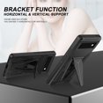 thumbnail image 3 of Funda para Google Pixel 6-5G Android con soporte (6,4 pulgadas, 2021) - [Plástico/Silicona] Carcasa de doble capa protectora, ligera, rígida y resistente (oro rosa), 3 of 8