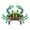 Green, variant on Crab Metal Garden Art, ZzCityTK Rustproof Outdoor Wall Hanging Decor, Powder Coated Iron Sculpture for Patio Yard Indoor Outdoor with Stake, Red