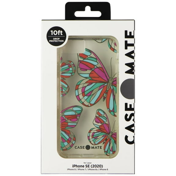 Case-Mate Print Hard Case for iPhone SE (3rd Gen)/SE (2020) - Butterflies