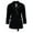 Black, variant on Ascentix  Velour Smoking Jacket with Satin Lining (Men)