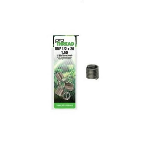 

Pro Thread 3597-305X4.5P 3.5 x 4.5 in. Metric Fine Wire Thread Inserts - Pack of 10
