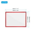 thumbnail image 2 of Unique Bargains 12"x17" Magnetic Display Frame A3 Adhesive Magnetic Sign Holder Red 5 Pack, 2 of 6