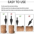 thumbnail image 4 of Firewood Log Splitter Drill Bit Removable Wood Splitting Drill Bit,32MM+42MM Heavy Duty Screw Cone Driver Wood Splitter, 4 of 5