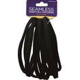 thumbnail image 2 of Donna Black Seamless Large Ponytail Holders 8 Each, 2 of 2