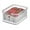 Gray, variant on iDesign, Stackable Refrigerator and Pantry Berry Crisp Bin, Clear and White, Recycled Plastic