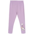 thumbnail image 3 of Gabby's Dollhouse Little Girls' 2-Piece Fleece Sweatshirt and Leggings Set Ivory Light Purple, 3 of 6