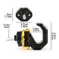 thumbnail image 2 of Double Support Hook Replacement Aluminum Motorcycle Hook Double Support Hook Electric Helmet Hook Universal Double Hook, 2 of 6