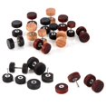 thumbnail image 4 of 1 pc Fashion Natural Wooden Ear Studs Earnings For Women Men Wood Round Dumbbell Piercing Punk Earrings Stud, 4 of 4