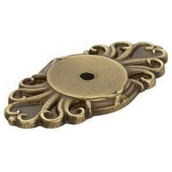 Back Plate for Knobs Ribbon & Reed, French Antique Brass