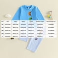 thumbnail image 3 of Kids Clothes Crewneck Graphic Sweatshirt & Jogger Pants Outfits, 3 of 7