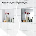 thumbnail image 4 of Niche de Douche 12 * 12 en Acier Inoxydable Niche Murale pour Rangement Installation Facile, 4 of 6