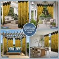 thumbnail image 5 of 1 Panel Outdoor Curtains for Patio Waterproof 54"x84", Yellow Geometric Weatherproof Privacy Outsides Curtains, Modern Abstract Art Ombre Grommet Thermal Drapes for Cabana Porch Pergola, 5 of 8