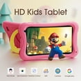 thumbnail image 3 of Kids Tablet 7 inch,Android 13 Go Quad Core Tablet for Toddler with IWAWA App, 32GB ROM+5GB RAM,Parent Control,Wi-Fi,Pink, 3 of 10