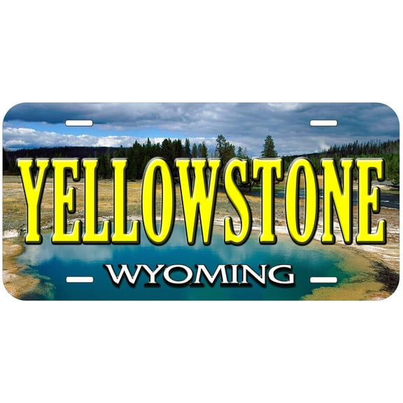Yellow Stone WY TAG01 Novelty Car Auto License Plate