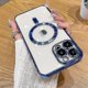 thumbnail image 2 of SAILING Funda transparente de lujo compatible compatible con iPhone 14 Max 13 12 cubierta de lente de cámara silicona magnética, 2 of 5