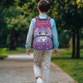 thumbnail image 3 of Garronmavis Glitter Galaxy Axolotl 17-inch Kids Backpack, Large Capacity Multi-Pocket School Bag with Adjustable Padded Straps, for Elementary Boys Girls Daily School Travel Outdoor Use, 3 of 8