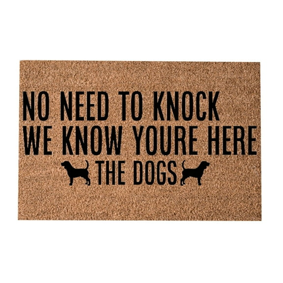 Coir Doormat Outdoor Spring Outdoor Mats for Front Door Spring Spring Rugs Indoor Welcome Doormat Outdoor Entrance Sturdy Door Mats for Home Entrance Outdoor Indoor, 16x24 Inch, NO NEED TO KNOCK