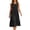 Black, variant on Women's Cotton Sleeveless Maxi Dresses Boho Tiered Ruffle A Line with Eyelet Casual Summer Beach Vacation Dresses