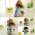 thumbnail image 3 of CICRKHB Small Dog Sweater Pet Dog Warm Down Cotton-Padded Jacket Costume Puppy Winter Clothe Hoodie Coats Pet Supplies Gray, 3 of 3