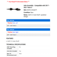 thumbnail image 2 of Axle Assembly - Compatible with 2017 - 2021 Tesla 3 2018 2019 2020, 2 of 2