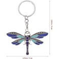 thumbnail image 3 of HUGFEGWE Womens Backpack Purse Dragonfly Keychain Animal Keychain Rhinestone Handbag Key Chain Sparkling Backpack Charm Car Key Chain for Women Womens Wallet CJ25311-1673, 3 of 9