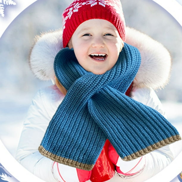 Bufanda Acolchada Para Niños Y Niñas - Cuello De Felpa Suave, Calentador Invierno, Unisex, Ecológica