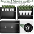 thumbnail image 4 of EAYSG Metal Planter Box 30” x 12” x 24”, Heavy Duty Tall Rectangle Planter Box with with Drainage Holes & Rust-Proof Coating, Modern Outdoor/Indoor Black Planter Box for Porch, Garden, Patio, Yard, 4 of 6