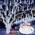 thumbnail image 1 of Luces navideñas YIQU Meteor Shower, paquete de 2, 384 LED, color blanco frío, 1 of 8