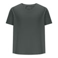 thumbnail image 4 of Mens Undershirts V Neck Muscle Shirt Short Sleeve Casual Slim Fit Basic Tee Shirts Lightweight Summer Stretch T-Shirt, 4 of 7