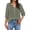 28# Green, variant on Embroidered Linen Shirts for Women - V Neck 3/4 Sleeve Length Boho Tops Plus Size 2026 Summer Dressy Casual Blouses Hot Pink 3XL