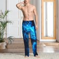 thumbnail image 2 of Fotbe Wolf Pantalones de Pijama para Hombre, Pantalones de Dormir, Pantalones de Casa con Cintura Ajustable y Bolsillos-Large, 2 of 6