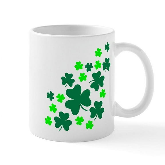 CafePress - Shamrocks Mug - 11 oz Ceramic Mug - Novelty Coffee Tea Cup