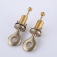 thumbnail image 6 of Two Handles Deck Mounted Bathroom Sink Faucet, Solid Brass Brushed Gold Lavatory Basin Faucet, 6 of 8