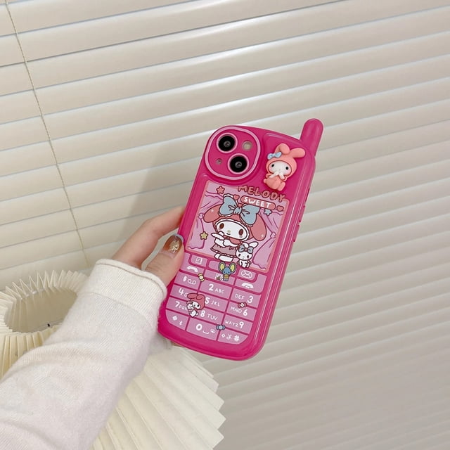 Funda de teléfono Kawaii Sanrio Kuromi My Melody, con lente todo incluido, Ip11/12Pro/13, regalo antisísmico y anticaída