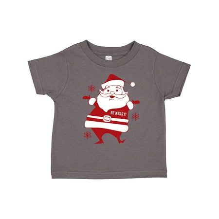 

Inktastic Be Merry Santa Gift Toddler Boy or Toddler Girl T-Shirt