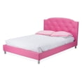 thumbnail image 1 of Baxton Studio Canterbury Upholstered Full Platform Bed in Pink, 1 of 5