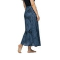 thumbnail image 3 of Women’s 2-in-1 Smocked Maxi Skirt & Boho Sundress, Convertible High Waist Asymmetric Hem, 3 of 7
