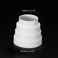 thumbnail image 2 of Unique Bargains Duct Inline Reducer 3.15 - 4.72' Plastic Duct Adapter Increaser Connector for Kitchen Ventilation Systems 3 Pack, 2 of 5