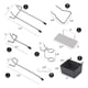 thumbnail image 3 of Ganchos para tablero perforado, 140 piezas, con contenedores para tablero perforado, compatibles con Kitchen Craft Room Hy, 3 of 5